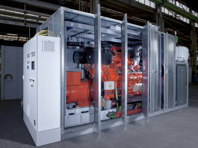 CHP power/gas generating sets